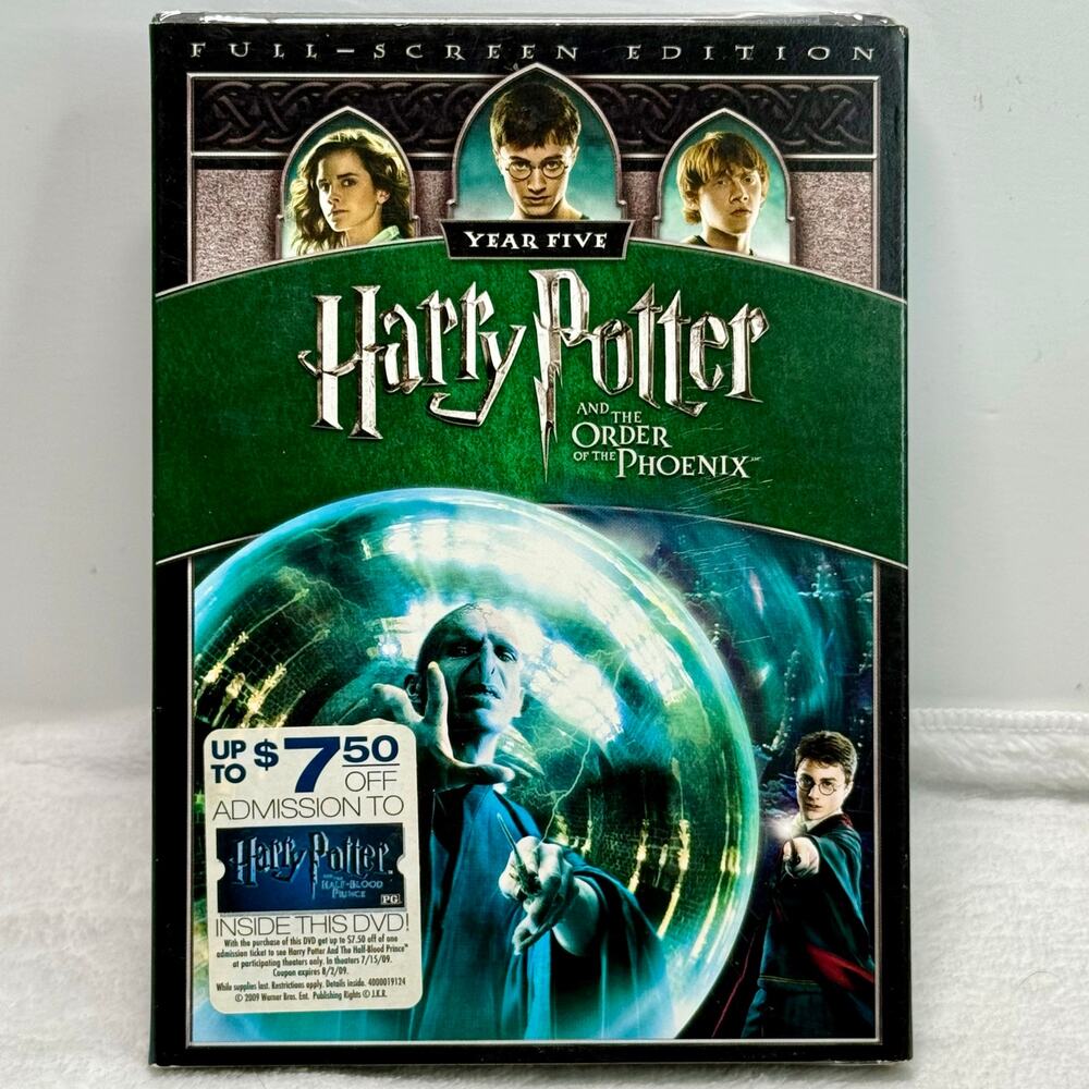 Harry Potter Order of the Phoenix DVD Full Screen Edition New Sealed Slipcover